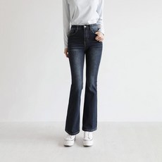 andstyle 女款 長/短版 2段式完美修身牛仔褲第12代 3D立體內鬆緊帶彈性丹寧靴型褲 264741