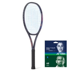 YONEX 網球拍 PERCEPT 已穿線 Poly Tour Pro 藍色 1.25mm 48 / 46, 1個, PERCEPT 97 (2025) G2, 午夜藍