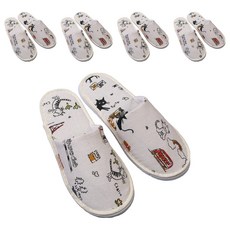 LIVNOVA 도톰한 호텔 실내 슬리퍼 5p