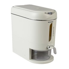 HIKARI 日光生活 按壓式儲米箱 M162, 米白色, 1個