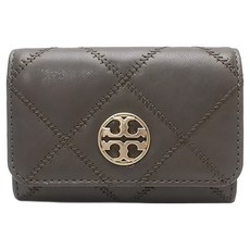 TORY BURCH 菱格紋皮革零錢包 S1087866