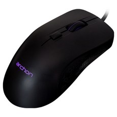 archon 3360感應器 歐姆龍開關 有線電競滑鼠 AG60, 黑色, archon AG60