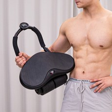 ironvic 三輪平板AB滑輪健腹輪 腹肌運動器材, 黑色, IRVCA00026