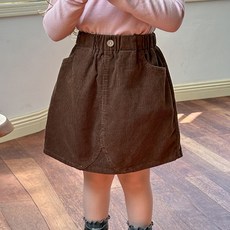 BabyMax 女童 Rosy 燈芯絨鬆緊帶短裙