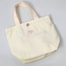 Kiddly 燈芯絨粉彩啪扣托特包