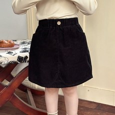 BabyMax 女童Rosy燈芯絨鬆緊帶裙