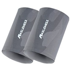 NAILEKESI 耐力克斯 運動用涼感吸汗毛巾護腕, 2個, 灰色