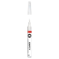 MOLOTOW 223EM Empty Pump Softliner 軟平尖空筆管 2mm/8.5ml, 1個裝, 白色