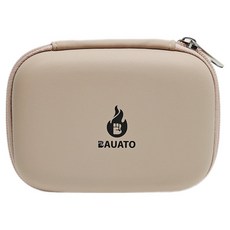 Bauato 旅行用阻燃防水數位線材充電器行動電源收納包 大型 D-B-0601, 1個, 米色