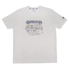 OUTDOOR 露營印花T恤 OD122412WTL, 白色