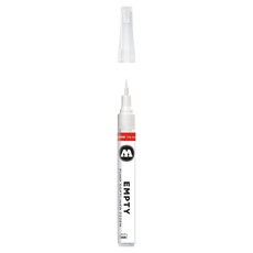 MOLOTOW 222EM Empty Pump Softliner 軟細尖空筆管 1mm/8.5ml, 1個裝, 白色