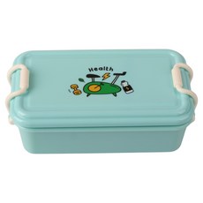 콩콩 간식 도시락통, 민트, 1개