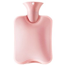 Homesprin 熱敷保溫熱水袋 1L 粉紅色, 1個