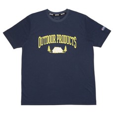 OUTDOOR 印花T恤 OD122406NYS, 藍色