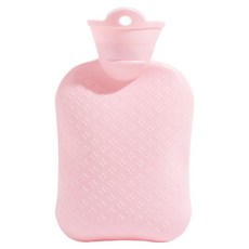 Homesprin 花卉圖案保溫熱水袋 粉紅色 1L, 1個