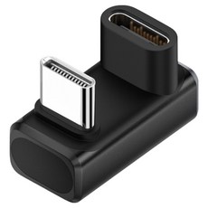 YTEK 240W 80Gbps 8K 영상 지원 USB4 v2.0 C타입 U형 M / F 젠더 블랙, 1개, YT-CG4U-03
