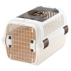 利其爾 寵物露營雙門運輸籠, 象牙白, 1個
