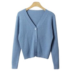 女款直紋V領開襟衫 NN 1061