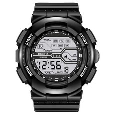 Soyo商會 潮流學生軍人運動手錶, 黑色, 1個