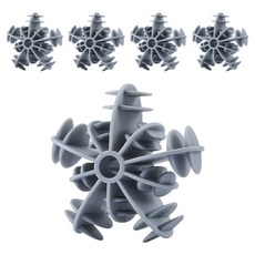 Sun&Dream 防損傷防纏繞雪花洗衣球 5.5 x 5.5 cm, 灰色, 5個