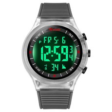 Soyo Sanghoe 防水多功能學生軍人運動手錶, 1個, 透明灰色