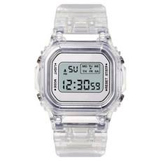 Soyo商會 方形學生運動手錶, 1個, 白色