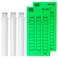 퓨어레인 3세대 샤워기 세디먼트 핸들 리필 필터 3p, 2개, 무향