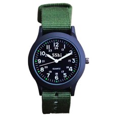 Soyo Sanghoe 防水軍人學生日常運動手錶, 綠色, 1個