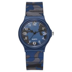 Soyo商會 學生防水運動手錶, 1個, 迷彩海軍藍