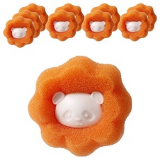 Sun and Dream 除塵熊貓洗滌球 洗衣球 6 x 6 cm, 10個, 橘色