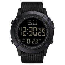 Soyo商會 電子手腕防水運動手錶, 黑色, 1個