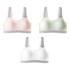 IBboom 青少年款粉彩配色無縫內衣 2階段 3件組 Y30