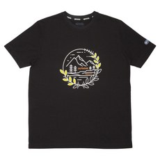 OUTDOOR PRODUCTS 印花T恤 OD122405BKXL, 黑色
