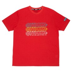 OUTDOOR PRODUCTS LOGO印花T恤 OD122403RDS, 紅色
