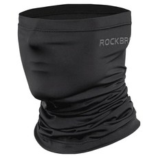 ROCKBROS 洛克兄弟 冰絲防曬圍脖套護耳款 WB-001B, 1個, 黑色