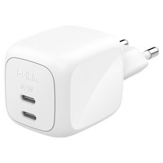 벨킨 Z Charger 67W USB C타입 듀얼 포트 GaN 초고속 충전기 WCH020krWH, 화이트, 1개