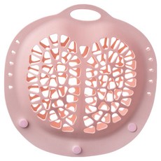 Sun&Dream 貓咪矽膠內衣洗衣袋 胸罩防變形 21.3 x 22 x 6.1 cm, 1個, 粉紅色 按扣款