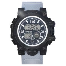 Soyo商會 軍人學生電子運動手錶, 1個, 灰色