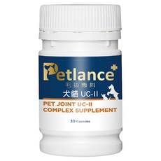 Petlance 毛孩專科 犬貓UCII 430mg, 1個, 骨骼/關節強化, 30顆