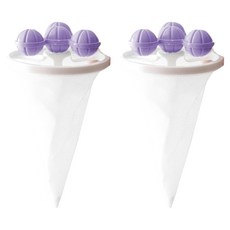 Sun & Dream 糖果色除塵過濾洗衣球 9.3 x 16.2 cm, 糖果紫, 2個