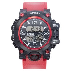 Soyo商會 軍人學生電子運動手錶, 1個, 紅色