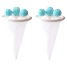 Sun & Dream 糖果色除塵過濾洗衣球 9.3 x 16.2 cm, 糖果藍, 2個