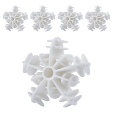 Sun&Dream 防損傷防纏繞雪花洗衣球 5.5 x 5.5 cm, 白色, 5個