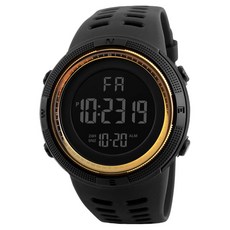 Soyo Sanghoe 高級圓形電子運動手錶, 1個, 金色