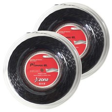 zons P3 龍捲風網球線 16L, 2個, 黑色