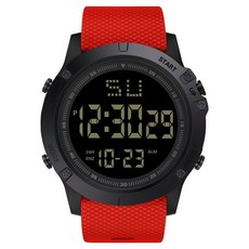 Soyo商會 電子手腕防水運動手錶, 紅色, 1個