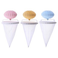 Sun&Dream 凹凸洗衣機過濾球 洗衣球 9.3 x 16.2 cm 3件組, 1套, 粉紅色, 藍色, 黃色