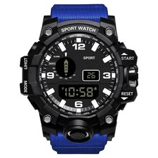 BAIDE 舒適輕量運動電子錶, 1個, 藍色 類型1