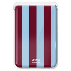 쏭스디자인 맥세이프 카드지갑 3카드팩 에폭시 볼드라인 시리즈, 버건디블루 G056, 1개