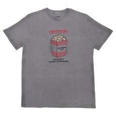 OUTDOOR 爆米花印花T恤 ODC523BEGYM, 灰色